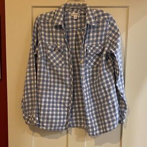 Light Blue Checkered Casual Shirt